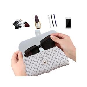 Fashion White and Black Glasses Case Protective Bag
